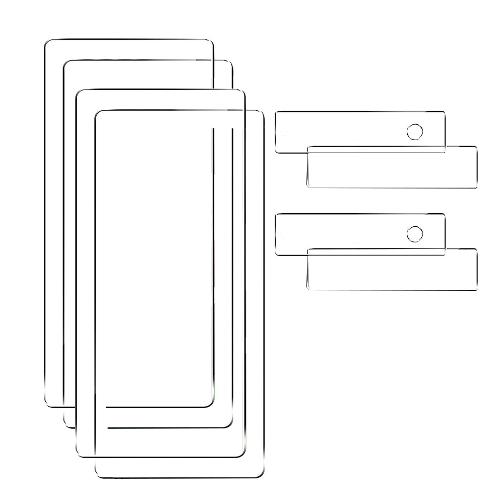 8Pcs Set Tempered Glass Screen Protectors and Camera Lens Protectors Compatible with Google Pixel 6 Pro