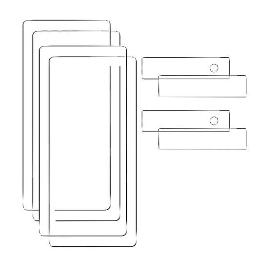 8Pcs Set Tempered Glass Screen Protectors and Camera Lens Protectors Compatible with Google Pixel 6A