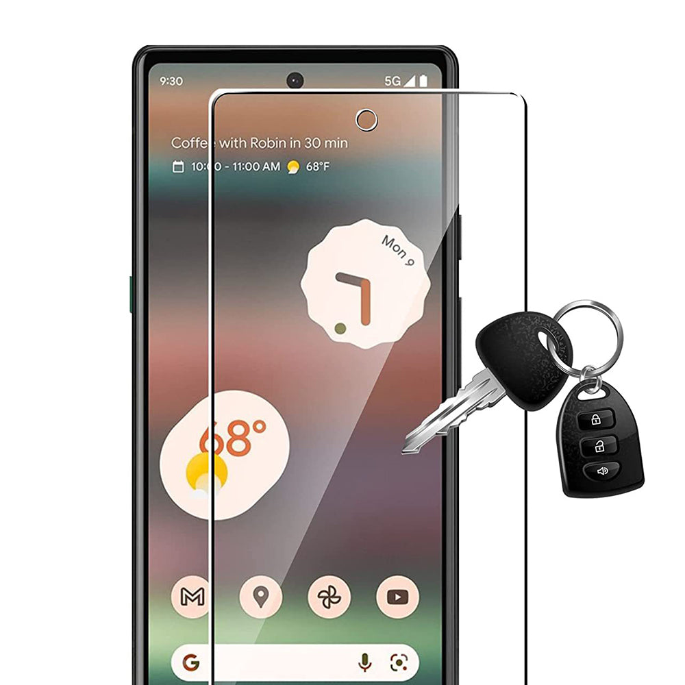8Pcs Set Tempered Glass Screen Protectors and Camera Lens Protectors Compatible with Google Pixel 6A