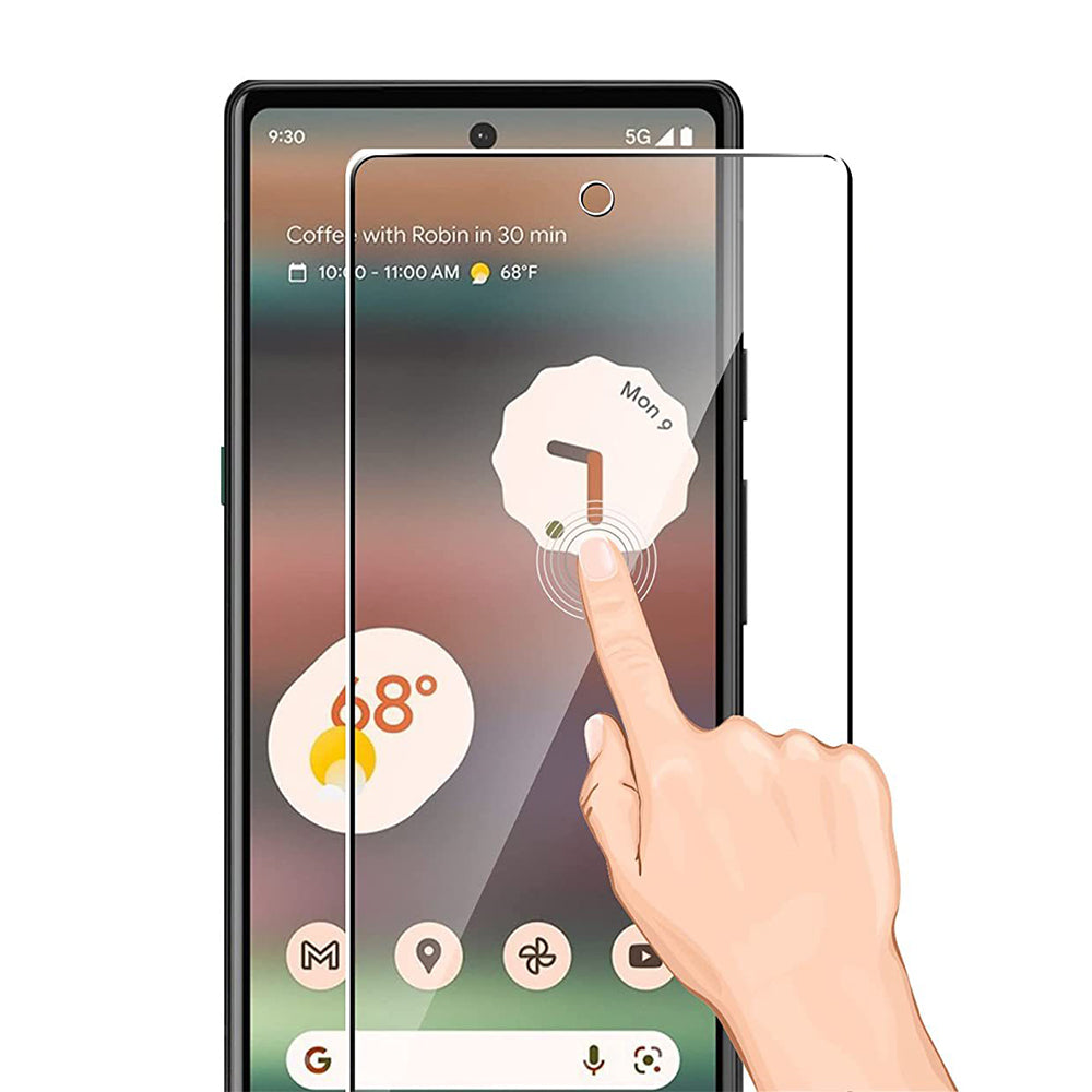 8Pcs Set Tempered Glass Screen Protectors and Camera Lens Protectors Compatible with Google Pixel 6A