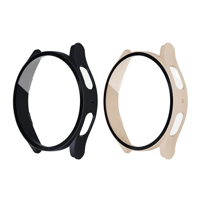 2Pcs For Samsung Galaxy Watch5 Full Screen Protector Case Cover-Black and Pink