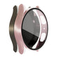 2Pcs For Samsung Galaxy Watch5 Full Screen Protector Case Cover-Silver and Rose Gold
