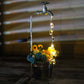 Solar Retro Metal Faucet Garden Stake Light with 1 Planter Pot