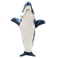 Flannel Cartoon Shark Wearable Hoodie Sleeping Blanket