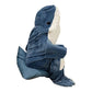 Flannel Cartoon Shark Wearable Hoodie Sleeping Blanket