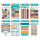 2X 16 Sheets Boho Toddler Learning Posters