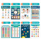 16 Sheets Boho Toddler Learning Posters