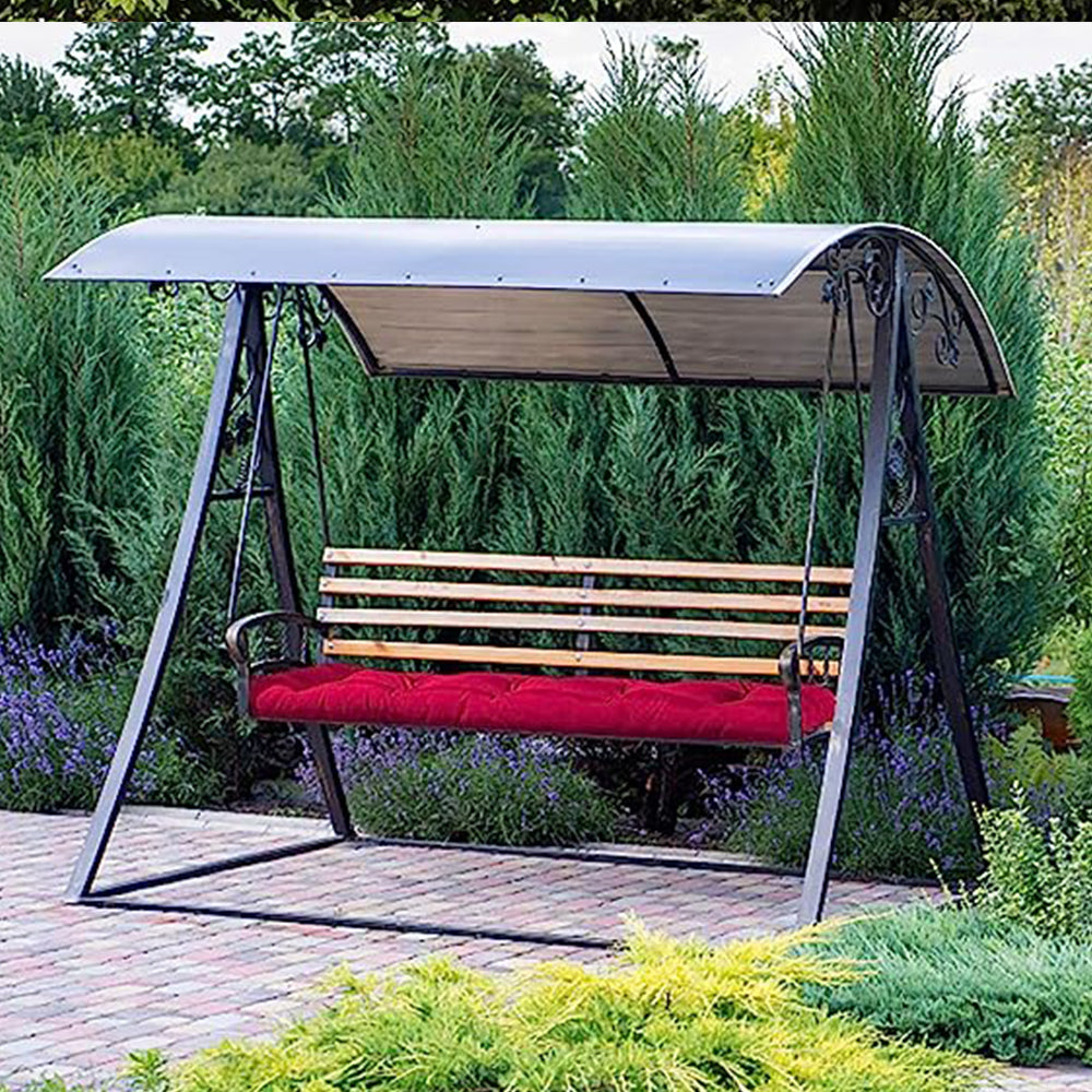 Outdoor Bench Cushion Long Seat Pad with Ties for Indoor Outdoor Furniture