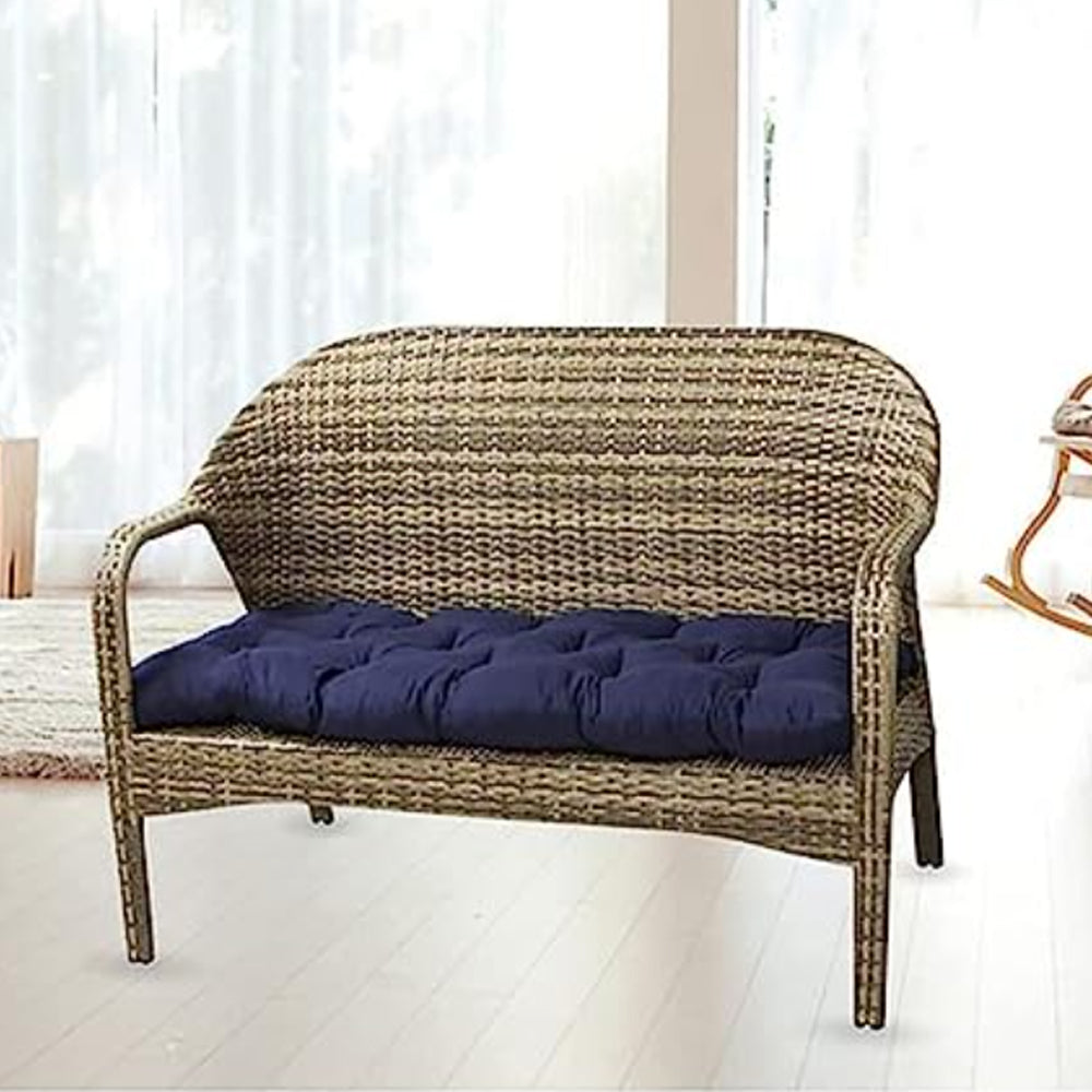 Outdoor Bench Cushion Long Seat Pad with Ties for Indoor Outdoor Furniture