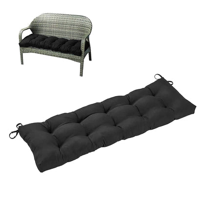 Outdoor Bench Cushion Long Seat Pad with Ties for Indoor Outdoor Furniture