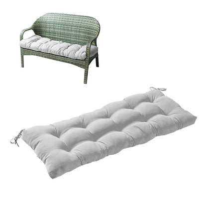 Outdoor Bench Cushion Long Seat Pad with Ties for Indoor Outdoor Furniture