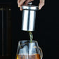 Heat Resistant Glass Teapot with Stainless Steel Liner Infuser Teapot