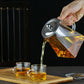 Heat Resistant Glass Teapot with Stainless Steel Liner Infuser Teapot