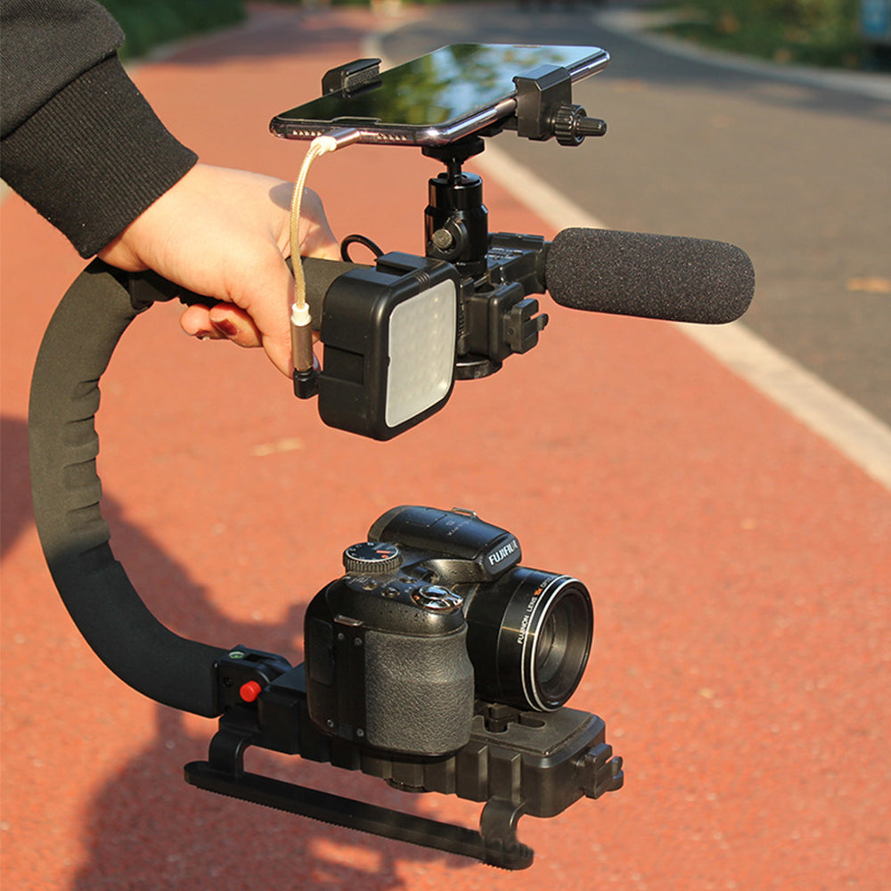 2Pcs Foldable Camera Smartphone Stabilizer Handle Grip Handheld Video Rig