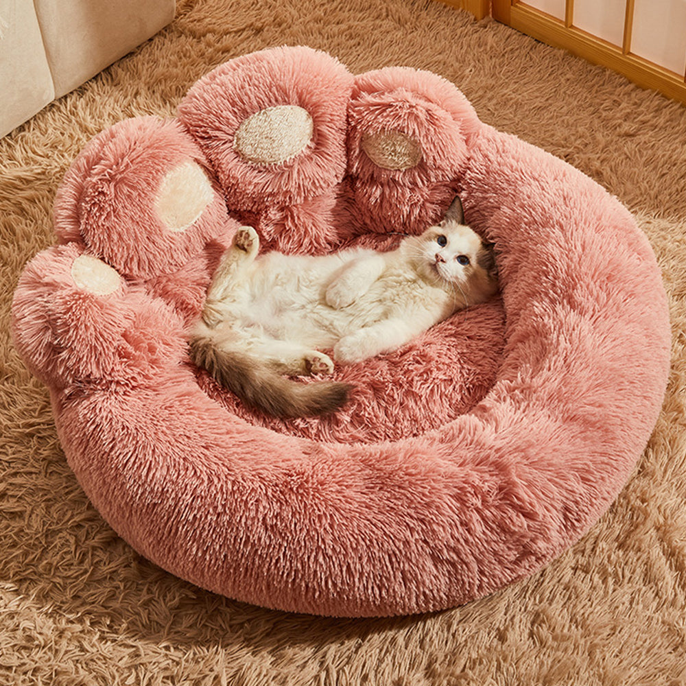 Cute Paw Shape Pet Soft Bed