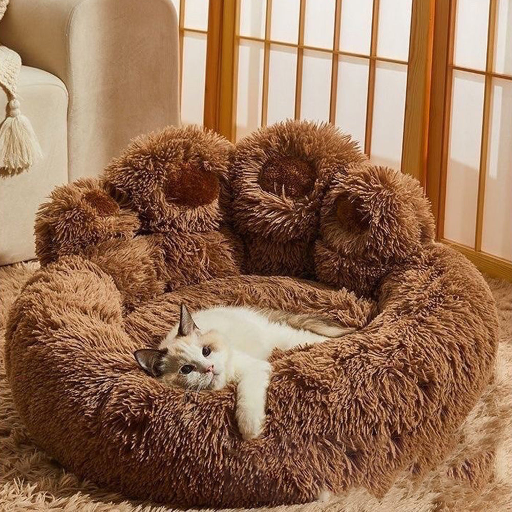 Cute Paw Shape Pet Soft Bed