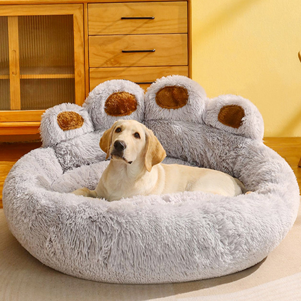 Cute Paw Shape Pet Soft Bed