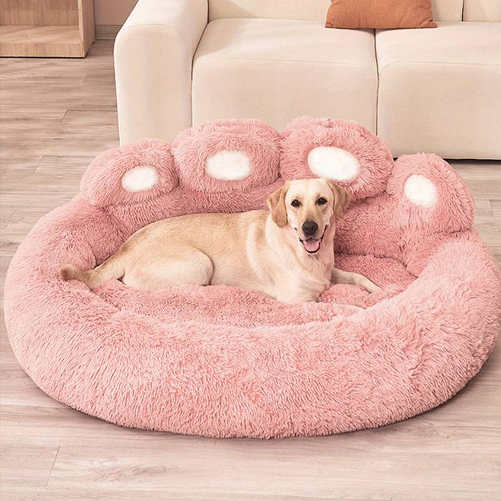Cute Paw Shape Pet Soft Bed