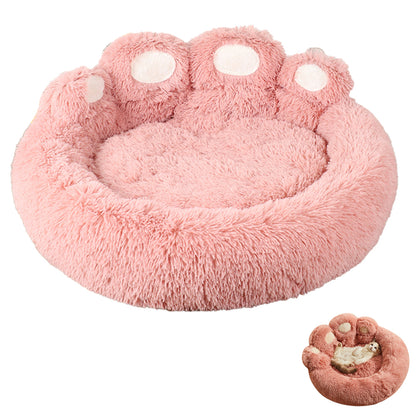 Cute Paw Shape Pet Soft Bed Cat Dog