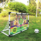 Kids Soccer Goal Net Set with Inflatable Football