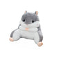 Plush Cute Soft Hamster Shaped Chair Back Support Cushion