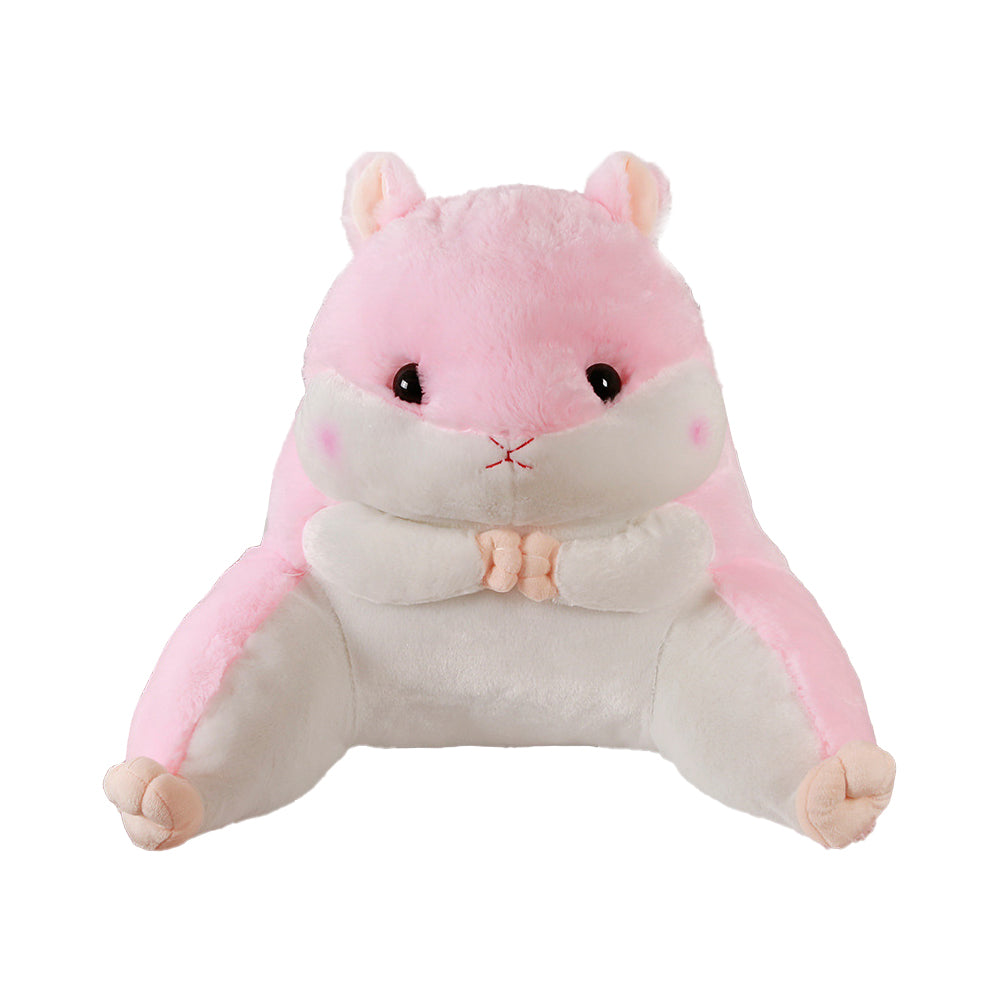 Plush Cute Soft Hamster Shaped Chair Back Support Cushion
