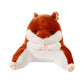 Plush Cute Soft Hamster Shaped Chair Back Support Cushion