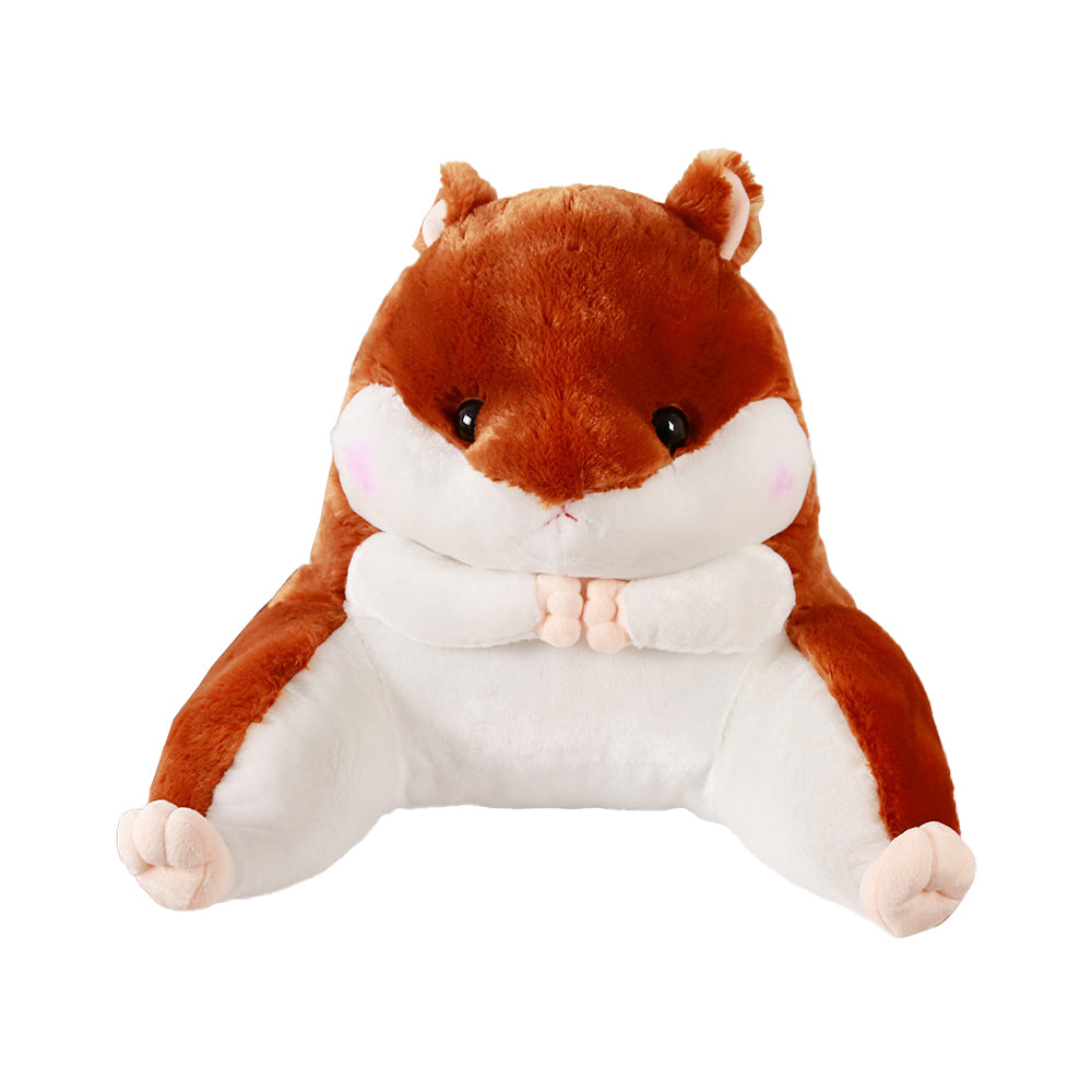 Plush Cute Soft Hamster Shaped Chair Back Support Cushion