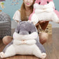 Plush Cute Soft Hamster Shaped Chair Back Support Cushion
