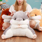 Plush Cute Soft Hamster Shaped Chair Back Support Cushion