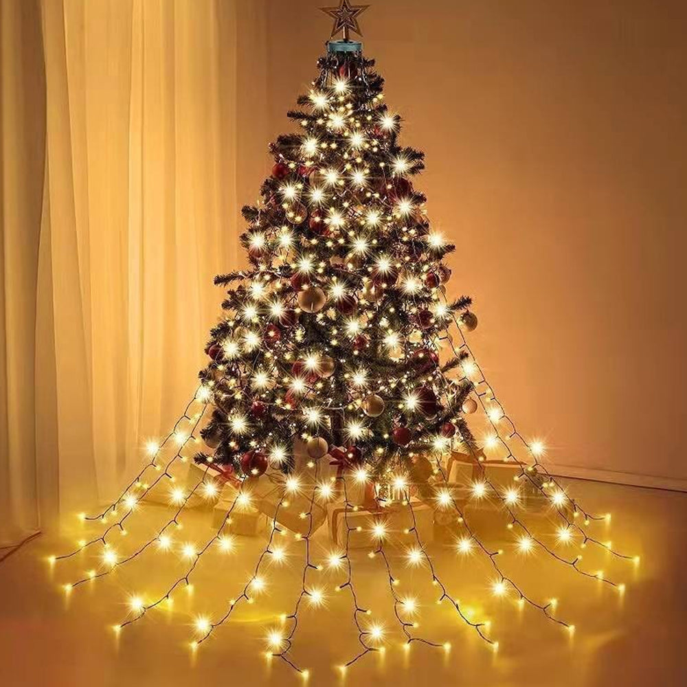 2M 200 LED Outdoor Cluster Christmas Tree Lights