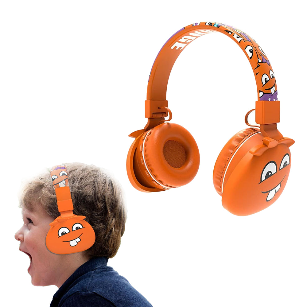 Stereo Bluetooth Wireless Foldable Kids Cartoon Headset