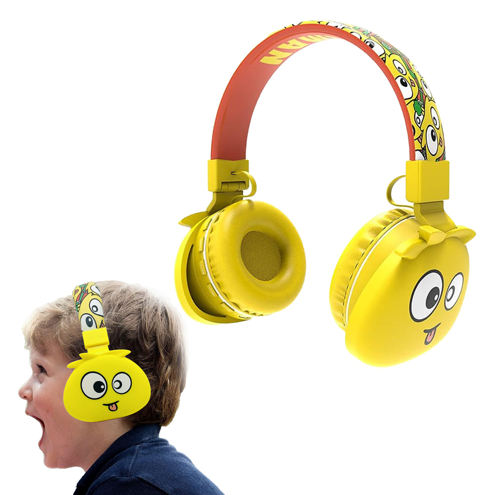 Stereo Bluetooth Wireless Foldable Kids Cartoon Headset