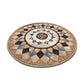 Round Floor Mat Home Room Anti Slip Carpet Rug Home Decoration-Brown and Black