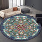 Round Floor Mat Home Room Anti Slip Carpet Rug Home Decoration-Navy