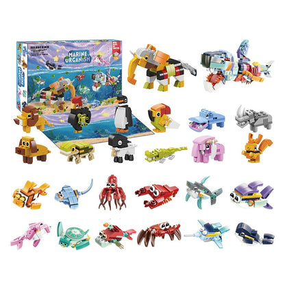 Christmas Aquatic Creatures Building Blocks Blind Box