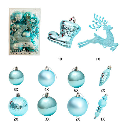 30Pcs Christmas Tree Hanging Balls Ornaments Set for Christmas Wreath Tree Decor