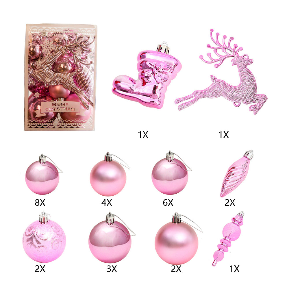 30Pcs Christmas Tree Hanging Balls Ornaments Set for Christmas Wreath Tree Decor