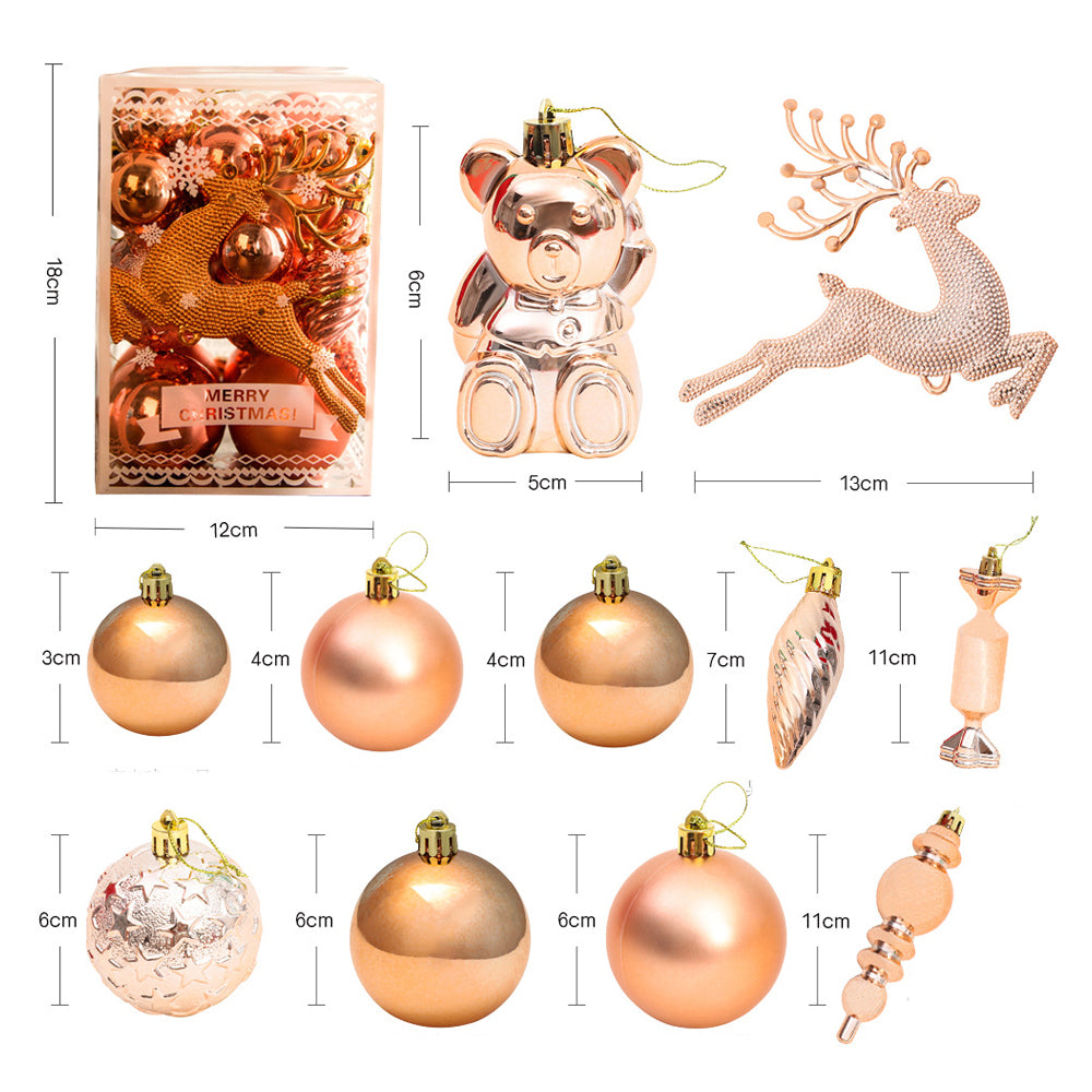 30Pcs Christmas Tree Hanging Balls Ornaments Set for Christmas Wreath Tree Decor