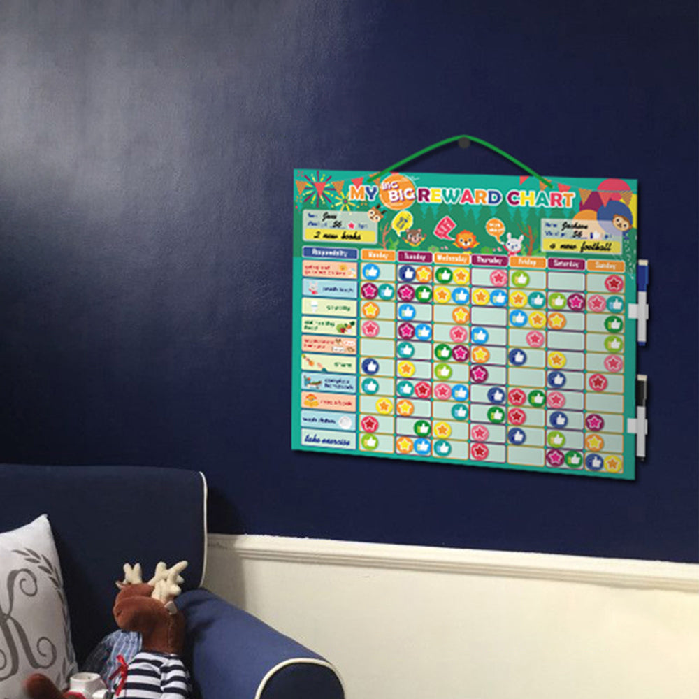 Star Reward Chore Chart Adsorbable Iron Star Positive Behavior for Kids