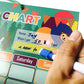 Star Reward Chore Chart Adsorbable Iron Star Positive Behavior for Kids