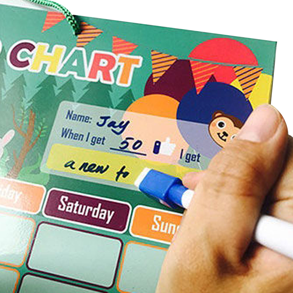 Star Reward Chore Chart Adsorbable Iron Star Positive Behavior for Kids