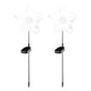 2Pcs Outdoor Butterfly Star Moon Solar Stake Lights for Yard Decoration-Star
