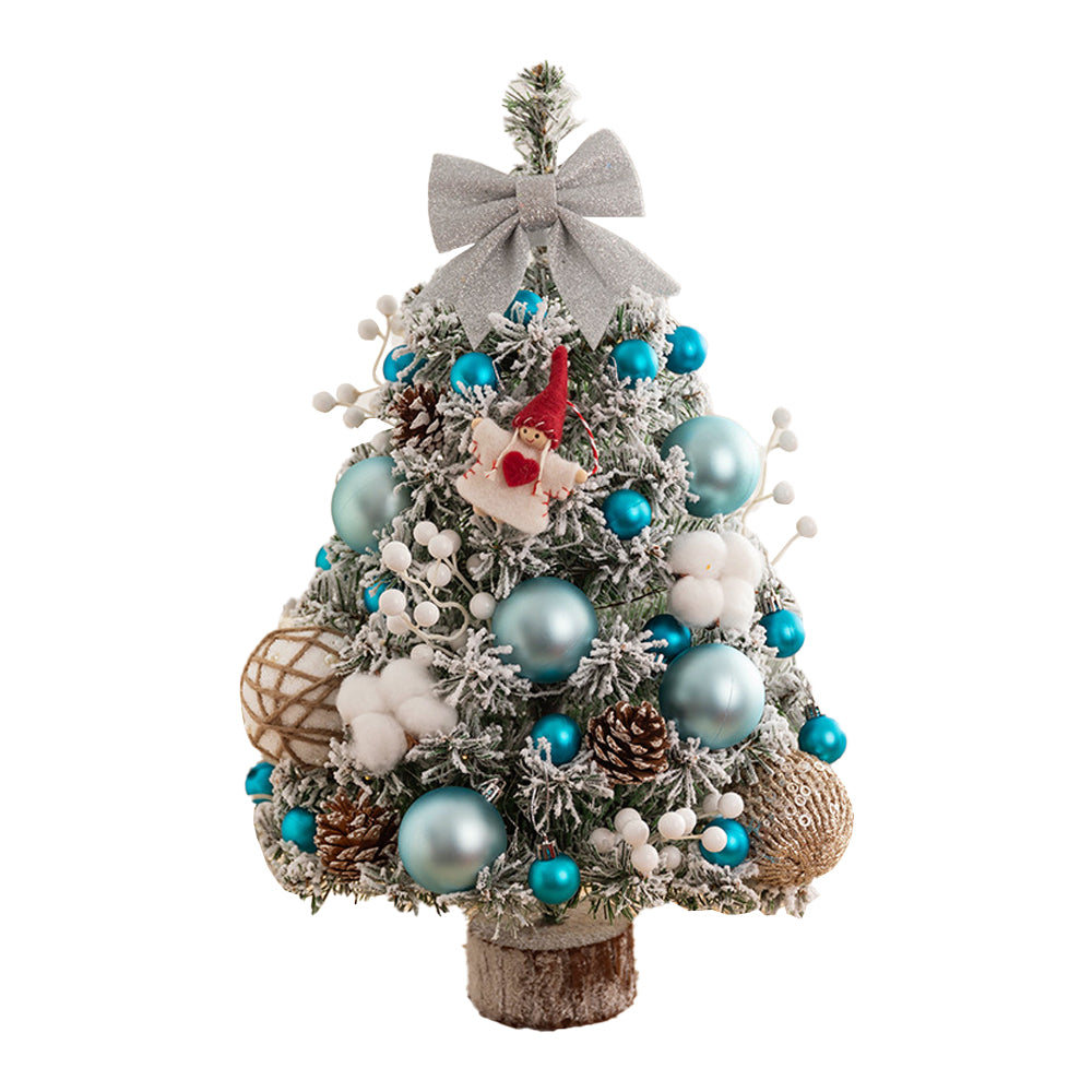 Mini Tabletop Christmas Tree Artificial 45cm/60cm Ornaments Xmas Desktop Decor