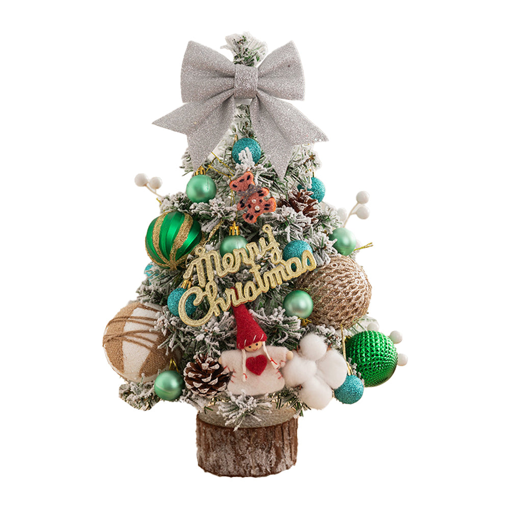 Mini Tabletop Christmas Tree Artificial 45cm/60cm Ornaments Xmas Desktop Decor