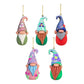 5Pcs Acrylic Gnome Hanging Pendant For Christmas Tree Decorations-Style 2