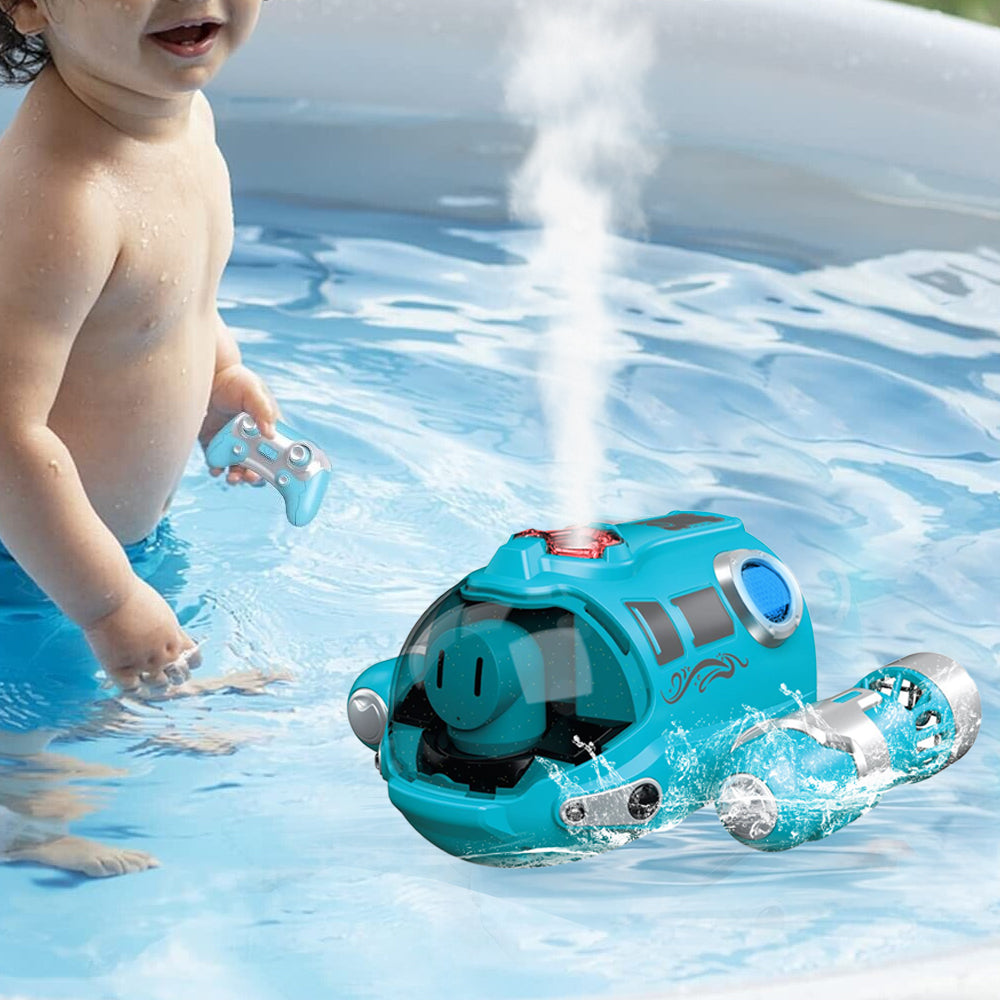 RC Boat Racing Boat 2.4GHz Remote Control Boat for Pools and Lakes with Light Spray for Kids