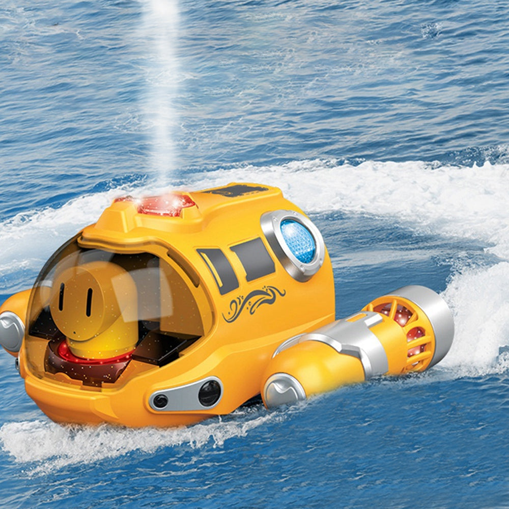 RC Boat Racing Boat 2.4GHz Remote Control Boat for Pools and Lakes with Light Spray for Kids