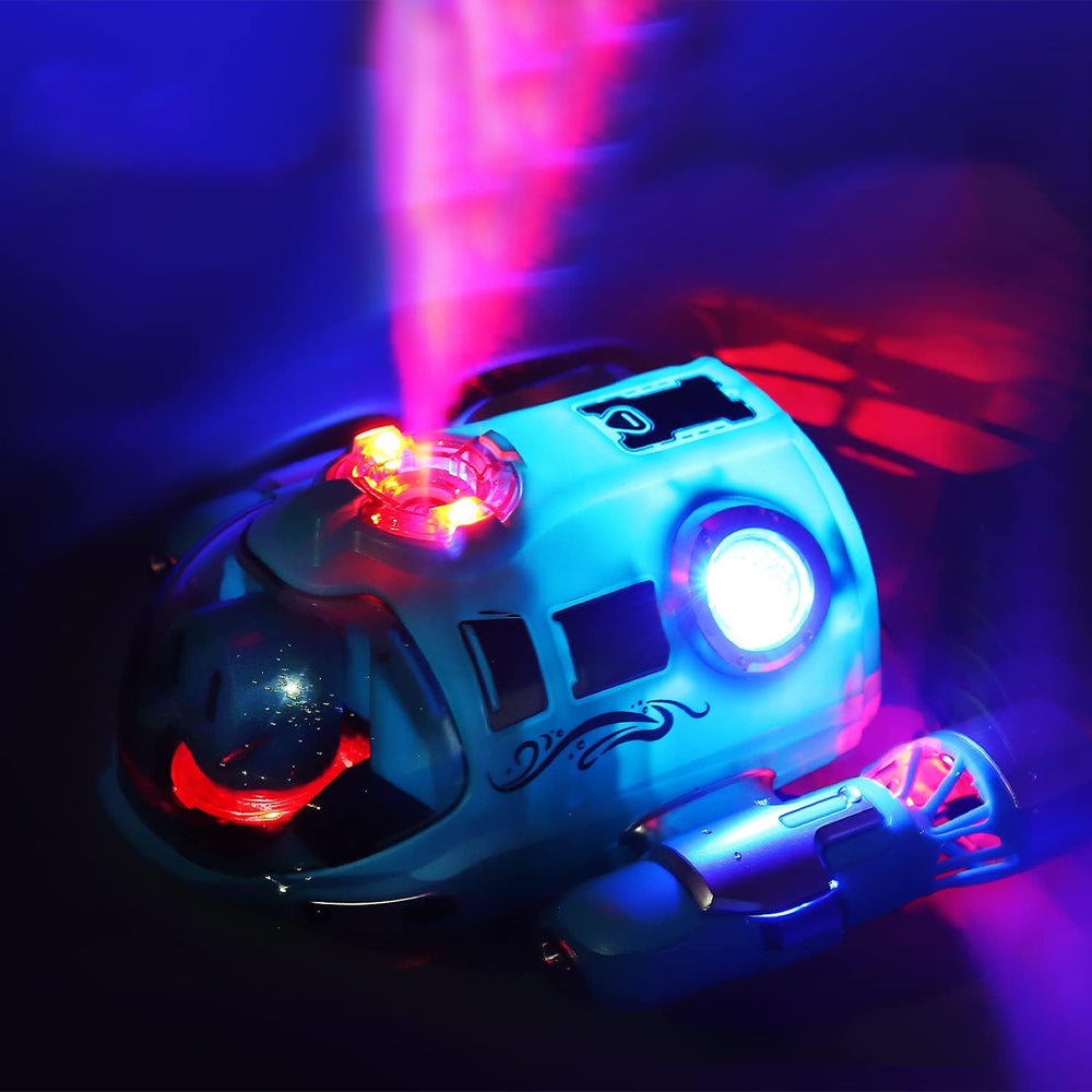 RC Boat Racing Boat 2.4GHz Remote Control Boat for Pools and Lakes with Light Spray for Kids