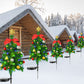 2pcs Solar Christmas Tree Lights LED Outdoor Water-resistant Decor Light